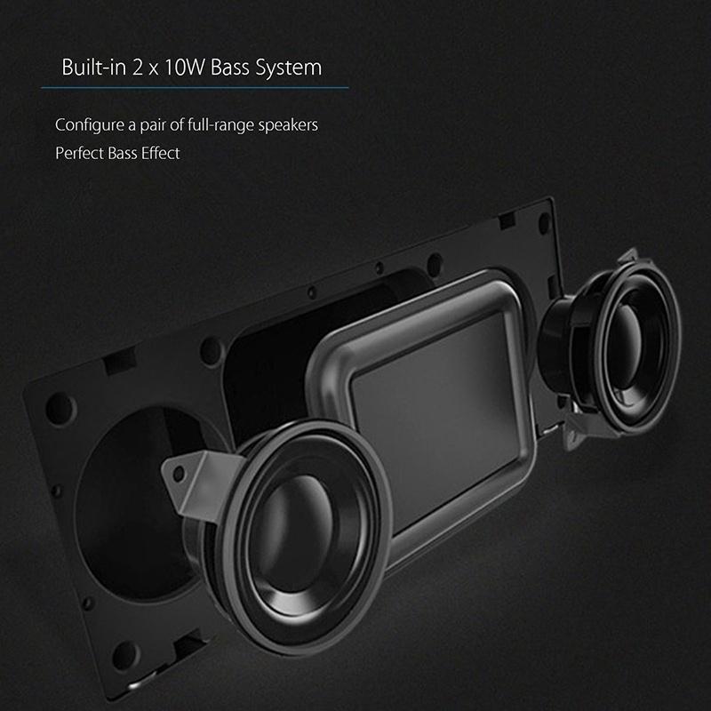 Metal Bluetooth Speaker,Wireless Dual Stereo Super Bass Speaker Portable Handfree Subwoofer Support Handfree TF AUX