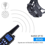 Waterproof Electric 800m Remote Pet Trainer Shock Training Collar for 1 or 2 Dog