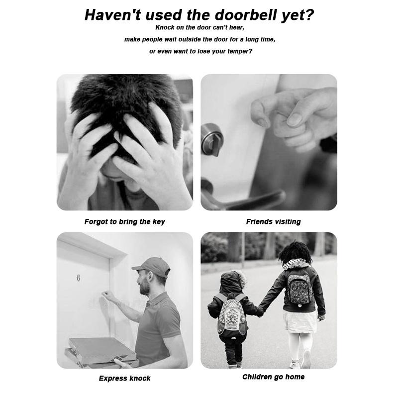 Latest Wireless Doorbell with 2 Receivers, IP55 Waterproof Doorbell, 1500 Feet Range, 5 Volume Levels, 60 Chimes &amp; LED Flash