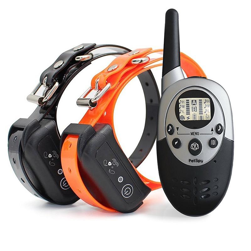 2021 New 1000 Yards Dog Training Collar with Remote, Rechargeable and Waterproof with 3 Dog Training Modes Static Shock/Vibration/Beep for Medium or Large Dog with White Backlight LCD Screen [<lun>]
