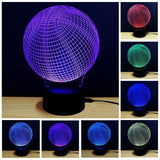 New 7 Color Changing Night Lamp 3D Atmosphere Bulbing Light 3D Visual Illusion LED Lamp for Kids Toy Christmas Birthday Gifts