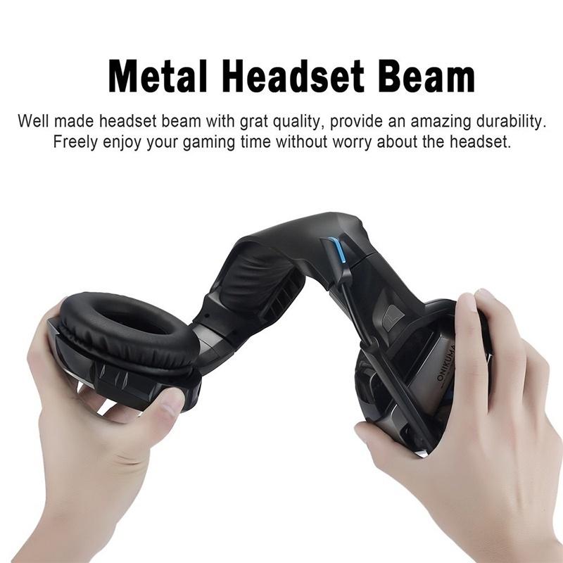 Stereo Gaming Headset for PS4, Xbox One, PC, Enhanced 7.1 Surround Sound, Updated Noise Cancelling Mic Headphones, Soft Breathing Earmuffs, Mute &amp; Volume Control for Nintendo Switch Laptop