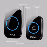 2021 New Waterproof Intelligent Wireless Doorbell 300M Remote Smart Door Bell Chime (include EU UK US Plug)