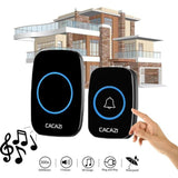 Home Waterproof Wireless Doorbell Smart LED Light Calling Bell 300M Remote EU UK US Plug 38 Songs Chime Jingle Bell