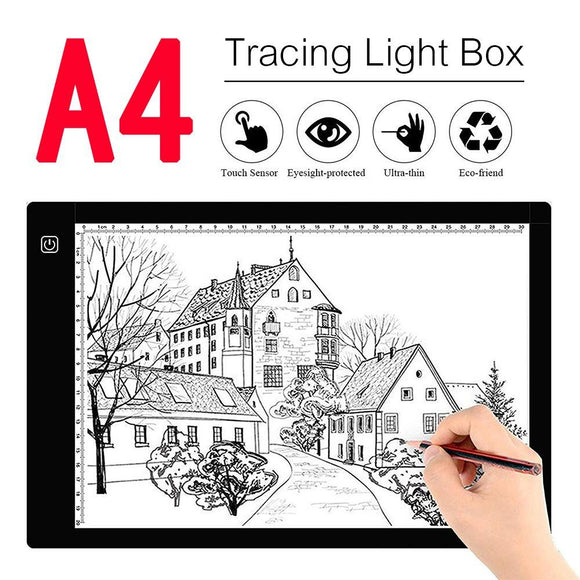 New A4 LED Painting Tracing Board Copy Pad Panel Drawing Tablet Art Artcraft Stencil Artist Tattoo Design Light Box