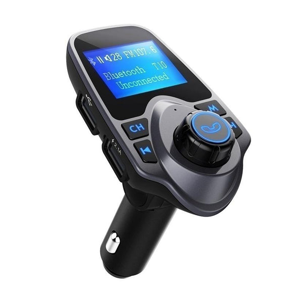 Bluetooth FM Transmitter Receiver Radio Adapter Car Kit With 5V 2.1A USB Car Charger MP3 Player Support TF Card USB Flash Drive [<lun>]