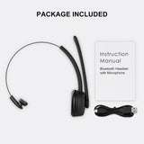 Bluetooth headset wireless headset, a combination of a single headset and microphone charging base, for PC, Laptop, Truck Driver, Office, Call Center, Skype [&lt;lun&gt;]