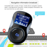 Bluetooth FM Transmitter, Bluetooth Car Kit Speaker,Safe Driving with One Key Control [&lt;lun&gt;]