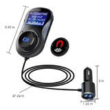 Bluetooth FM Transmitter, Bluetooth Car Kit Speaker,Safe Driving with One Key Control [&lt;lun&gt;]