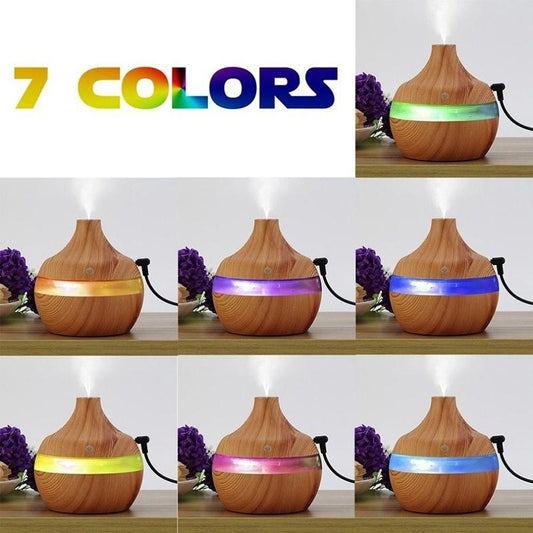 7 Color Led Electric Ultrasonic Humidifier Essential Aroma Oil Diffuser