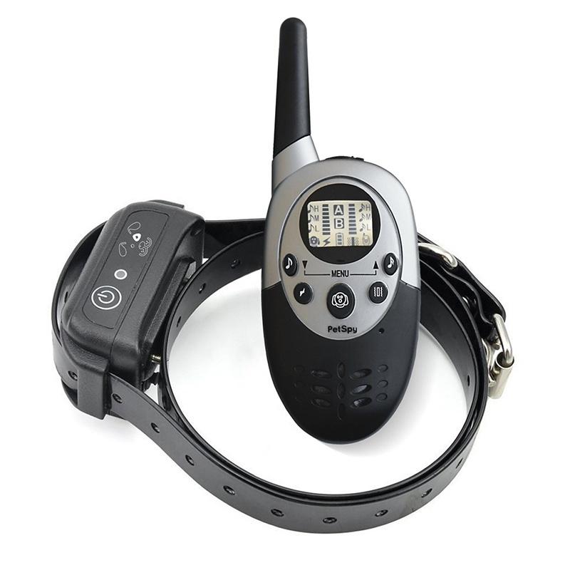 Dog Training Collar Remote Controller Waterproof Rechargeable 1000Yards LCD Trainer for Pet Electric Shock for 2 Dogs