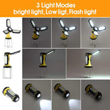 Rechargeable LED Camping Lantern Portable Tent LED Lights Flashlights by USB Charging for Phone Charging Emergency Hurricane Fishing and More [&lt;lun&gt;]