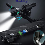 4-Modes Multifunction USB Rechargeable Bike Light Set Powerful Lumens Bicycle Light Road Bike Headlight