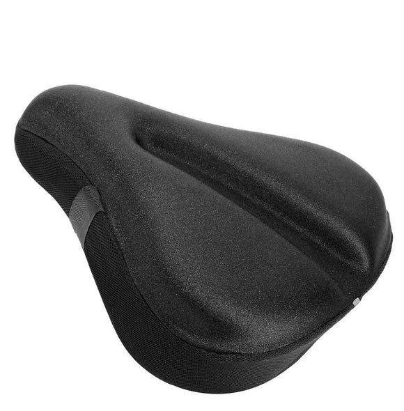 Exercise Bike Seat Cover - Large Wide Foam & Gel Padded Bicycle Saddle Cushion for Women Men Everyone, Bicycle Seat Cover for Exercise Bike Spin Bike Cruiser Bike Indoor Cycling