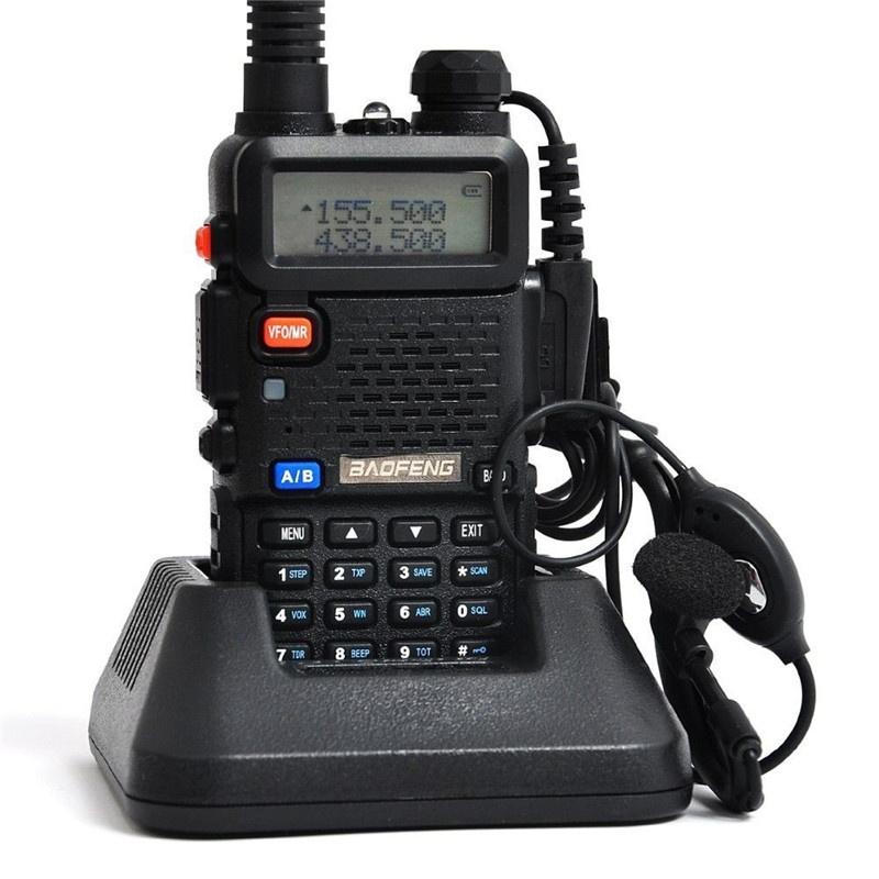 BAOFENG UV-5R Dual Band UHF/VHF Two Way Ham FM Radio+Speaker Mic Walkie Talkie [<lun>]