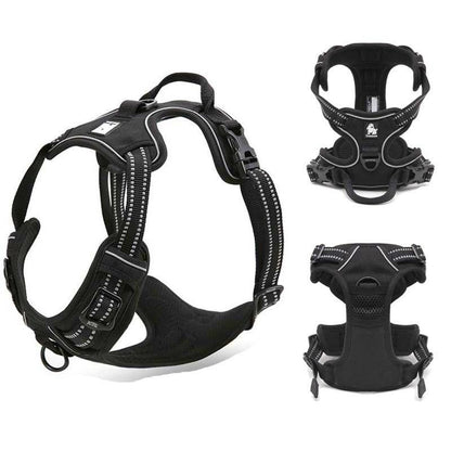 Truelove No-Pull Dog Harness Front Range Comfortable Reflective  Soft Mesh Dog Harness Reflective highend Soft Mesh Service Pet Dog Harness for Walking Hiking and Training