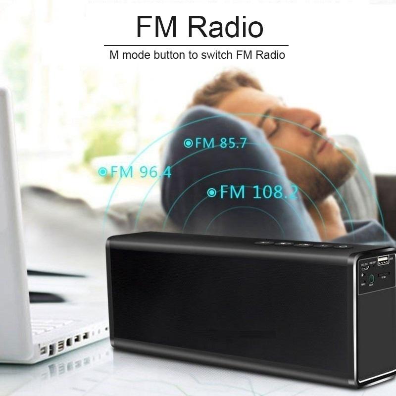 Haynie Professional Metal 4000mAh Dual 10W Super Bass Wireless Bluetooth 4.0 Stereo HIFI Speaker Power Bank Handfree TF AUX Wireless Bluetooth Speaker Dual Stereo Super Bass Speaker Portable Handfree Subwoofer Support Handfree TF AUX