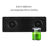 Metal Bluetooth Speaker,Wireless Dual Stereo Super Bass Speaker Portable Handfree Subwoofer Support Handfree TF AUX