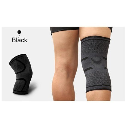 Fitness Running Cycling Knee Support Braces Elastic Nylon Sport Compression Knee Pad Sleeve for Basketball Volleyball [<lun>]