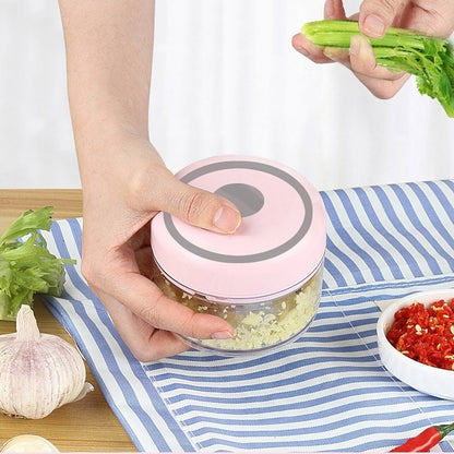 2021 New Upgrade Smart Electric Mini Food Garlic Vegetable Chopper Meat Grinder Crusher Press for Nut Fruit Rechargeable Onion Multi-function Processor Kitchen Accessories Tools [<lun>]