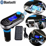 Bluetooth FM Transmitter, Wireless Radio Adapter Hands-Free Car Kit wit Dual USB Ports,TF Card Mp3 Player