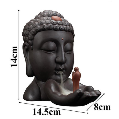 Backflow Incense Cone Burner  Traditional  Handmade  Ceramic Home Decor  handmade gifts [<lun>]