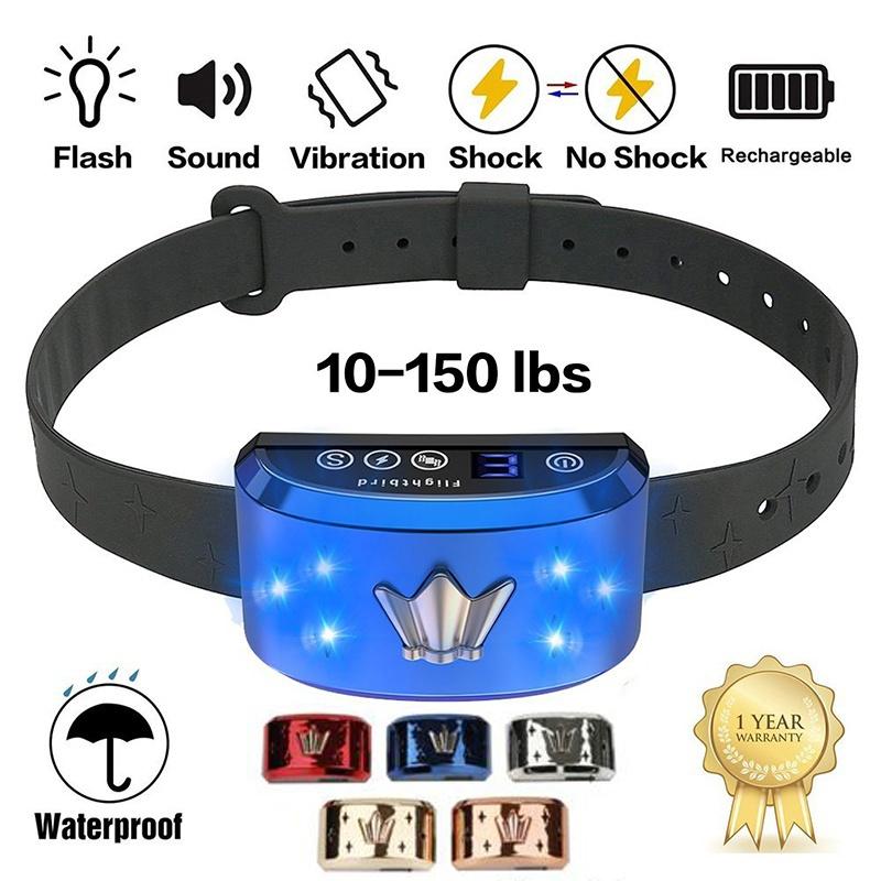 2021 Anti Bark Collar for Small Dog Large Dog - Safe Bark Controller, Rechargeable,waterproof with Intelligent Vibration, Beep and Static Shock Mode [<lun>]