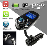Bluetooth Car FM Transmitter,Audio/Radio Adapter Receiver, Wireless Hands Free Car Kit, W 1.44 Inch Display,Mp3 Player with Car Charger, Hands-free Calling