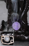 2021 Ceramic Incense Burner for Smoke Backflow Like Water Streaming Down Art Craft Incense Cone Furnace Home Decor w/ 20 Incense Cones