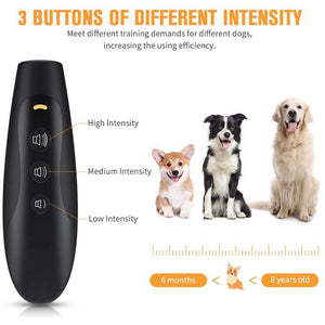 2020 Anti Barking Device with 3 Adjustable Ultrasonic Level,Rechargeable Dog Barking Deterrent Devices,Automatic Ultrasonic Dog Barking Control Devices,Dog Training Aid Control Range of 16.4 Ft