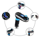 Bluetooth FM Transmitter, Wireless Radio Adapter Hands-Free Car Kit wit Dual USB Ports,TF Card Mp3 Player