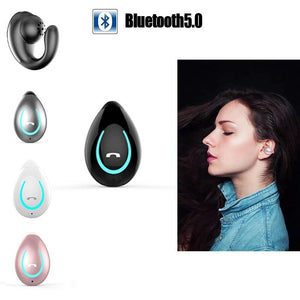 New Mini Wireless Bluetooth 5.0 Single Ear Ear-Hook Waterproof High-Definition Call Portable Earphones With Microphone