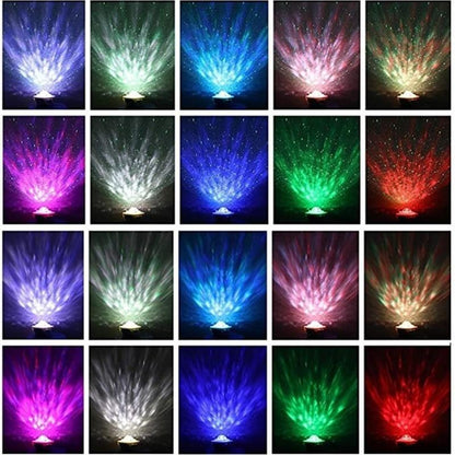 Newest 2 Styles Romantic Star Projector Light USB Voice Control Music Player LED Night Light Projection Lamp Star Light [<lun>]