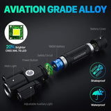 4-Modes Multifunction USB Rechargeable Bike Light Set Powerful Lumens Bicycle Light Road Bike Headlight