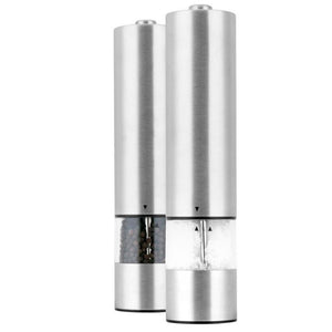 Manual Pepper Grinder,Salt Mill with Adjustable Coarseness,Brushed Stainless Steel Pepper Mill Shaker with Ceramic Blades for Professional Chef