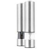 Manual Pepper Grinder,Salt Mill with Adjustable Coarseness,Brushed Stainless Steel Pepper Mill Shaker with Ceramic Blades for Professional Chef
