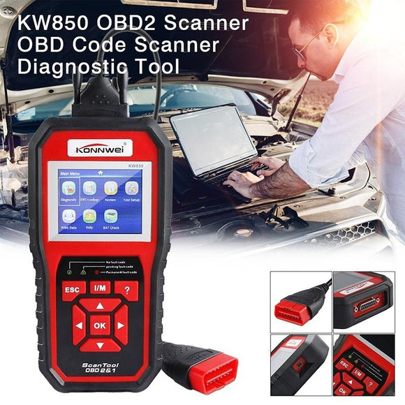 New KW850 OBD2/ EOBD Car Diagnostics Auto Scanner Automotive Fault Code Reader Diagnostic Tool Car Detector Automotive Tool