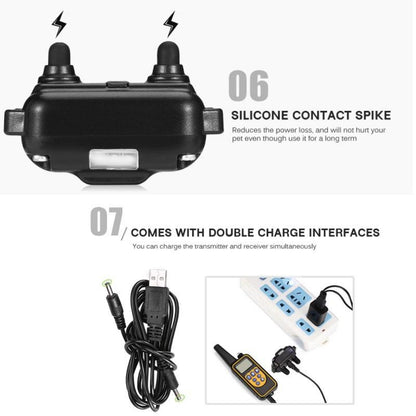 Dog Training Collar with Remote Control 1000 feet - Rechargeable and Upgraded IP67 Waterproof Electric Collar for Large Medium Small Dogs