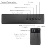 Metal Bluetooth Speaker,Wireless Dual Stereo Super Bass Speaker Portable Handfree Subwoofer Support Handfree TF AUX