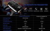 Bluetooth FM Transmitter for Car, Wireless Bluetooth Radio Transmitter Adapter Car Kit with Hand-Free Calling and Dual USB Ports
