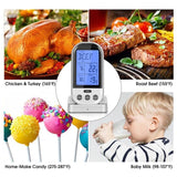 Dual Probe Digital Cooking Meat Thermometer Large LCD Backlight Food Grill Thermometer with Timer Mode for Smoker Kitchen Oven BBQ Thermometer