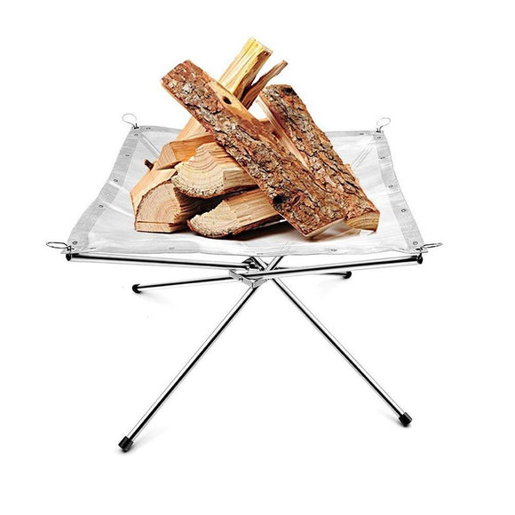 Portable Outdoor Fire Pit-2020 New Upgrade, Collapsing Steel Mesh Fireplace - Perfect for Camping, Backyard and Garden - Carrying Bag Included