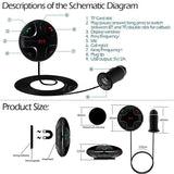 FM Digital Wireless Handsfree Bluetooth 3.0 Car Kit Adapter Charger MP3 Player FM Radio Transmitter In-car Bluetooth Music Receiver for Smartphone Tablet