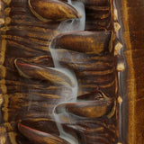 Ceramic sculpture reflux waterfall incense burner, can be used for home decoration meditation yoga gift [&lt;lun&gt;]