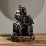 2020 Exquisite Ceramic Incense Burner Feng Shui Tibet Holder Buddhist Censer + 60 Backflow Cone