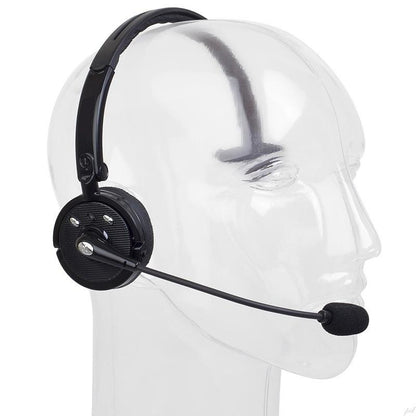 Bluetooth Headphones for Cell Phone, Skype, Truck Driver, Call Center Stylish Wireless Bluetooth V2.1 Bluetooth Headphones with Microphone Headset Boom Mic Bluetooth Noise-canceling Headphone for Trucker Drivers