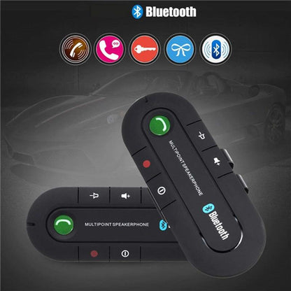 3 Color Bluetooth V4.1 Handsfree Speaker Phone + Charger Car Kit for Mobile Phone [<lun>]