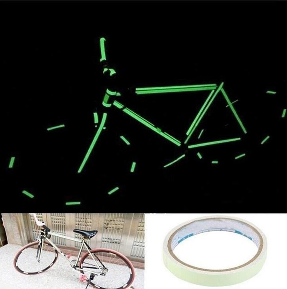Reflective Glow Tape Self-adhesive Sticker Removable Luminous Tape Fluorescent Glowing Dark Striking Warning Tape