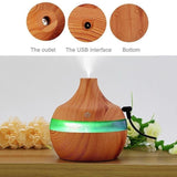 Premium Essential Oil Diffuser Quiet Humidifier Natural Home Fragrance Diffuser with 7 Color Light and Easy to Clean