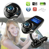 Bluetooth Car FM Transmitter,Audio/Radio Adapter Receiver, Wireless Hands Free Car Kit, W 1.44 Inch Display,Mp3 Player with Car Charger, Hands-free Calling